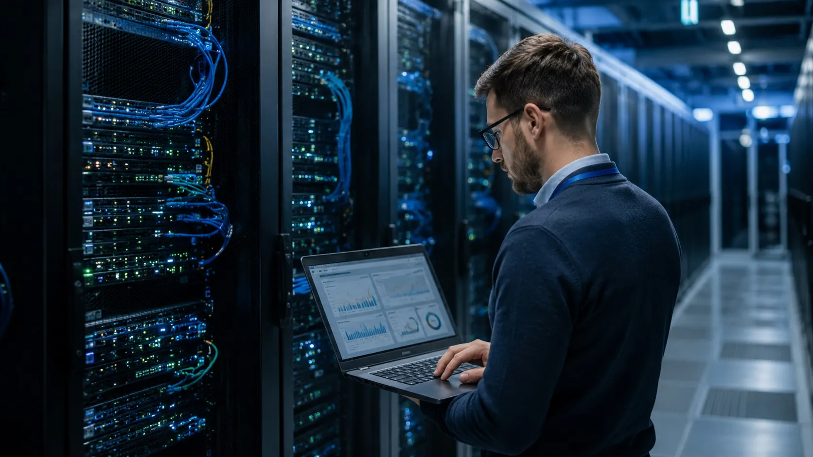 Hosting oprogramowania w centrum danych z administratorem monitorującym pracę serwerów